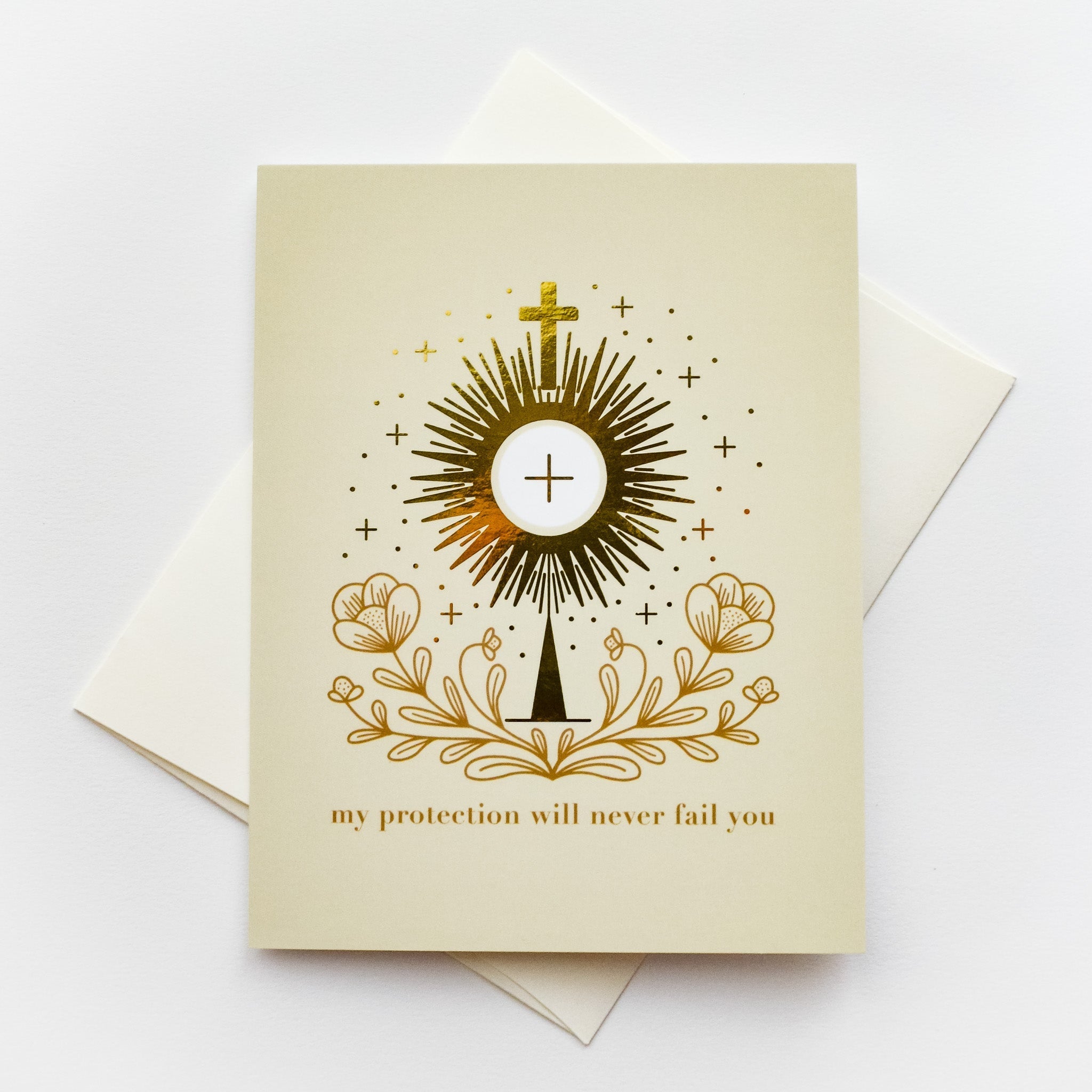 St. Clare of Assisi Monstrance Greeting Card