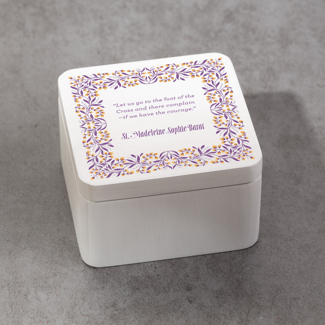 St. Madeline Sophie Barat Foot of the Cross Rosary Keepsake Box