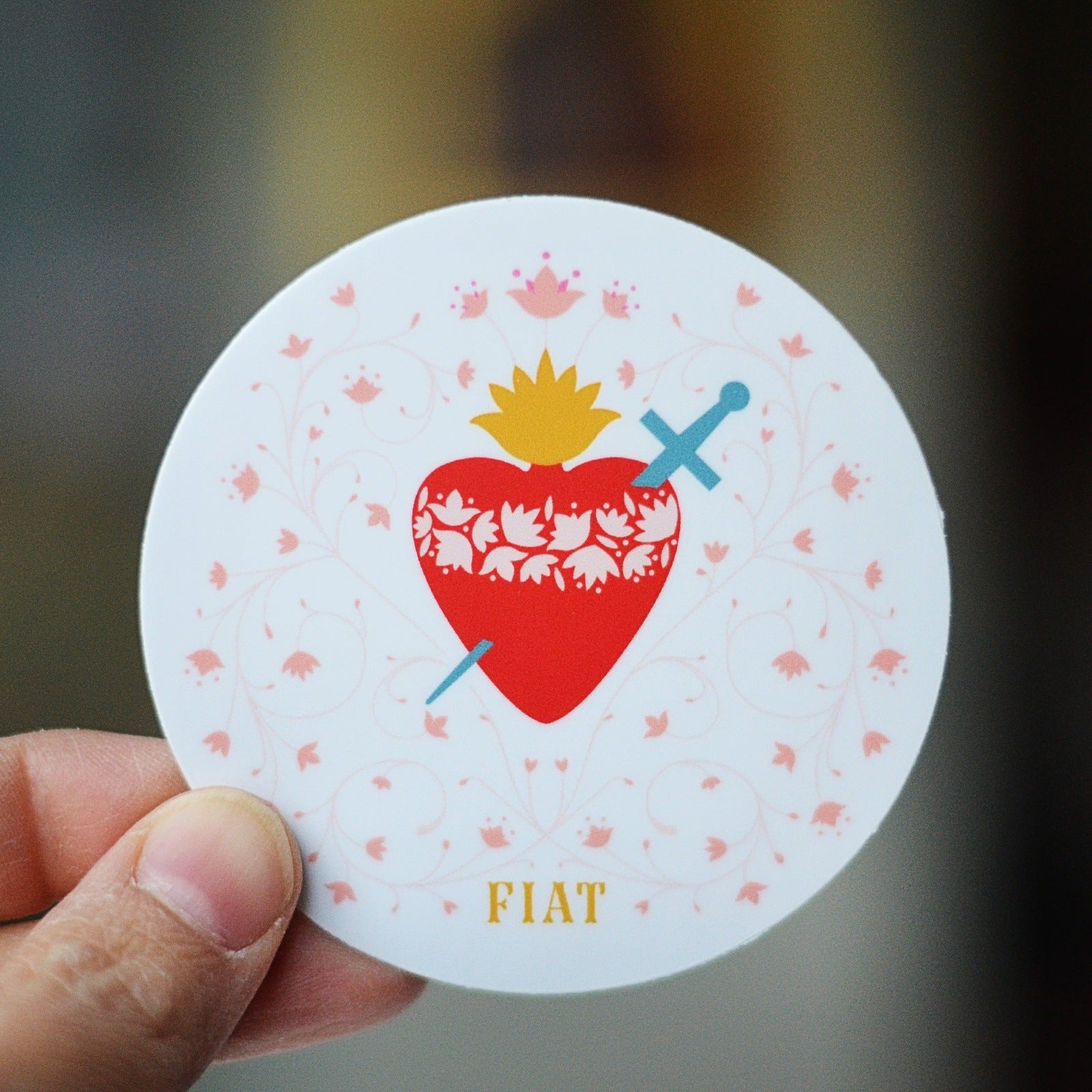 Immaculate Heart of Mary Fiat Catholic Sticker
