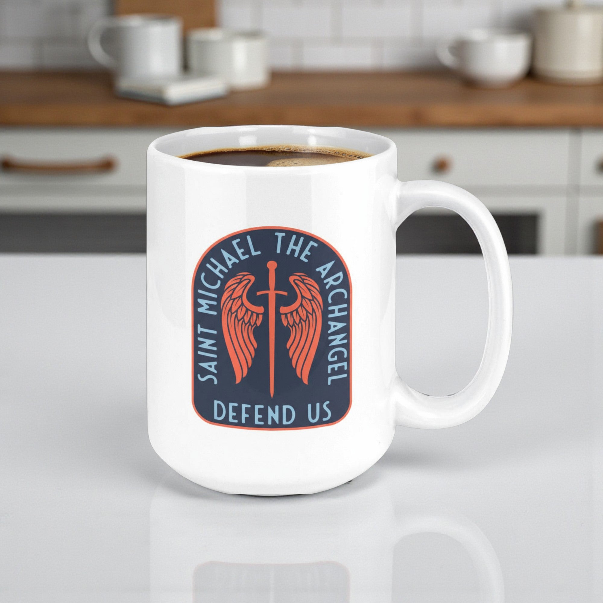St. Michael Sword & Shield Coffee Mug