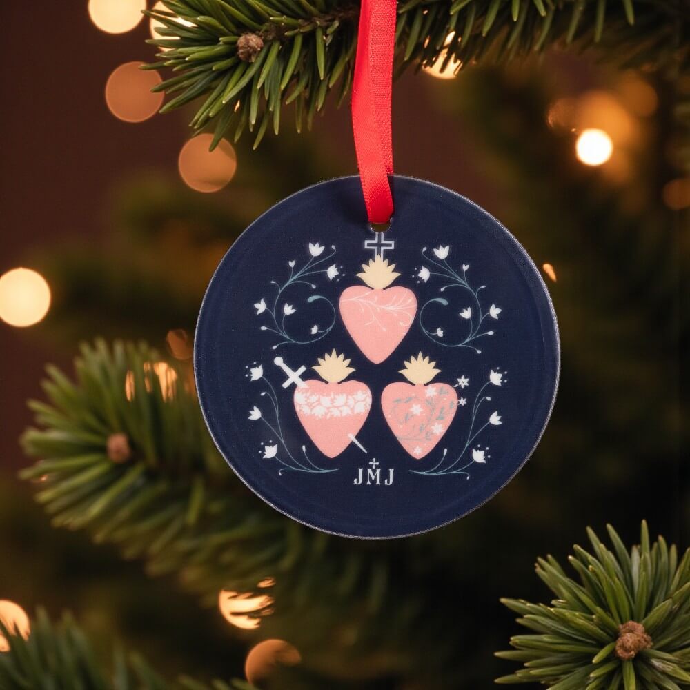 Three Hearts Ornament Set