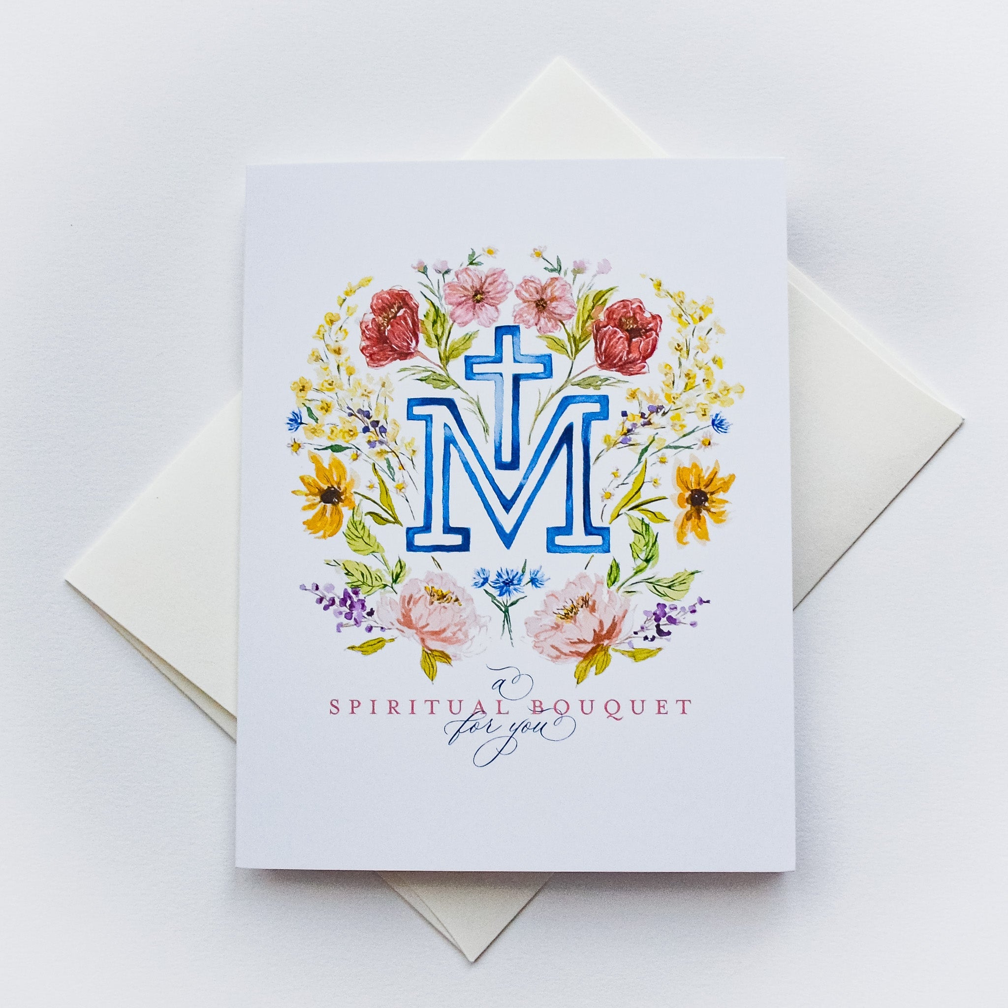 Catholic Spiritual Bouquet Card - Little Way Design Co.