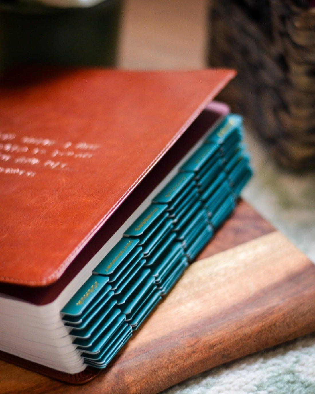 Emerald and Gold Catholic Bible Tabs - Little Way Design Co.