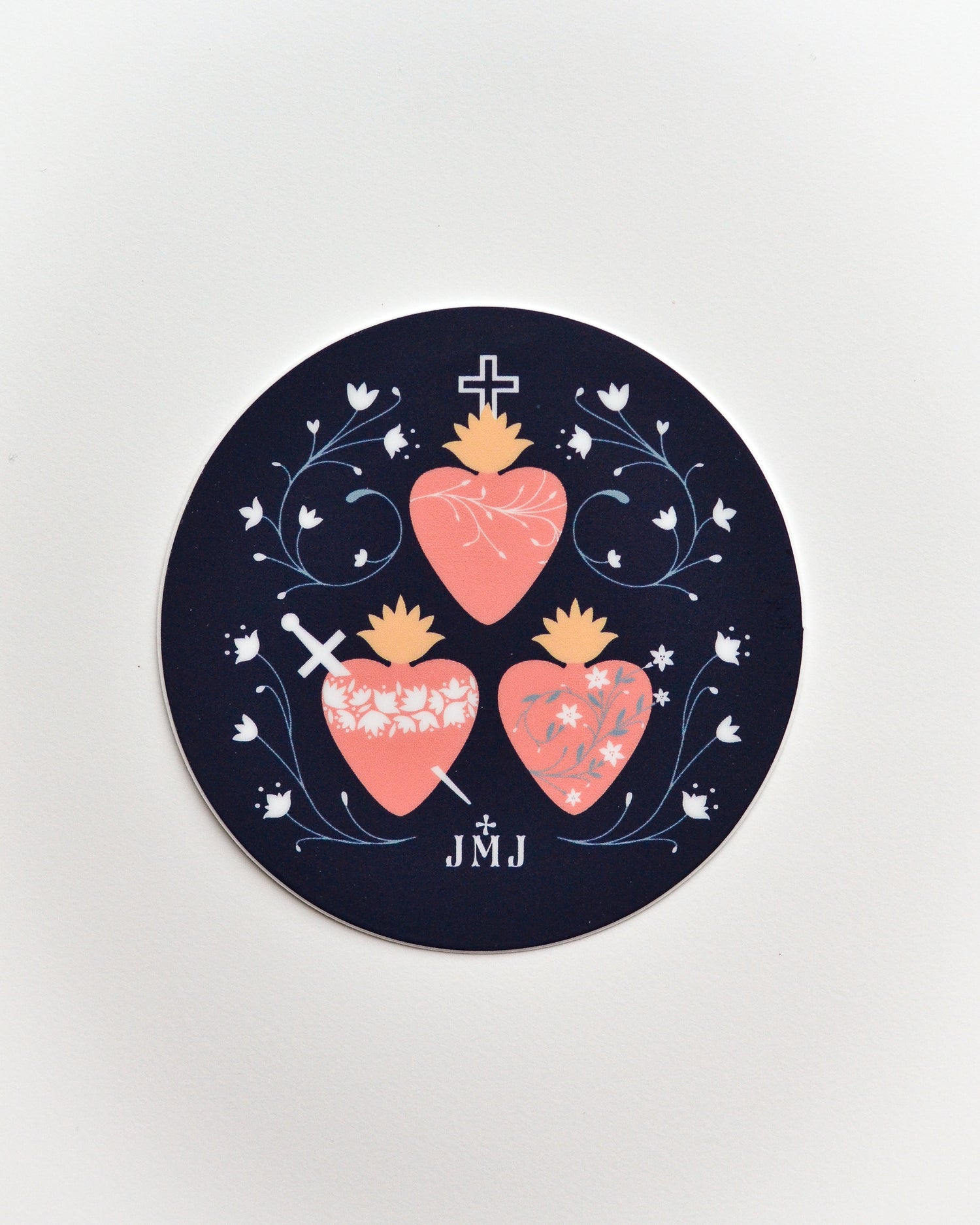 holy family hearts jesus mary joseph sticker