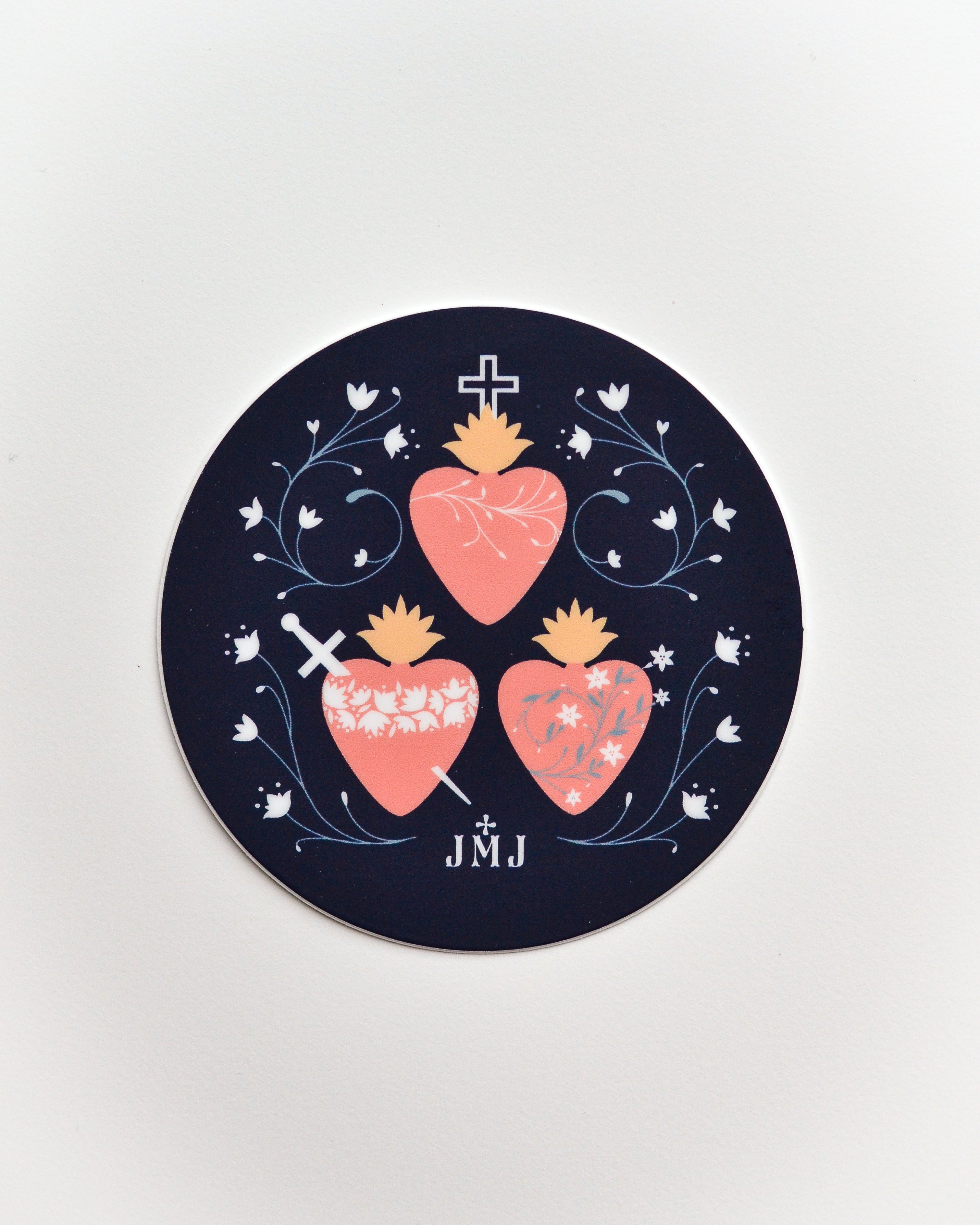 holy family hearts jesus mary joseph sticker