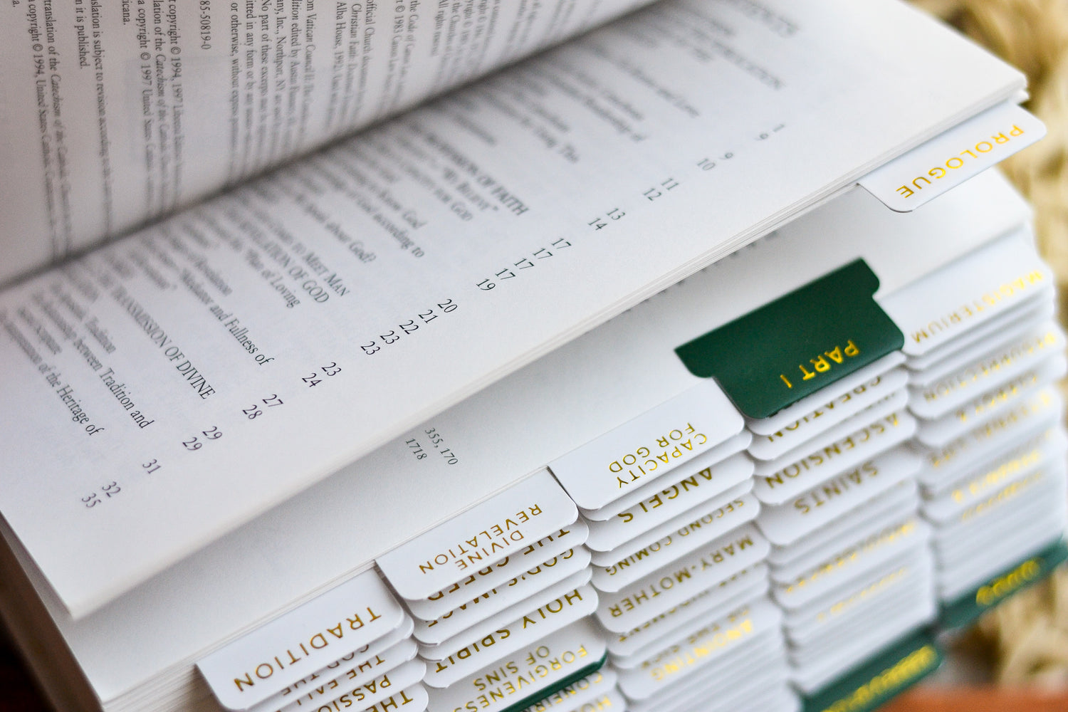 catholic catechism tabs