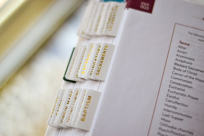 catholic catechism tabs