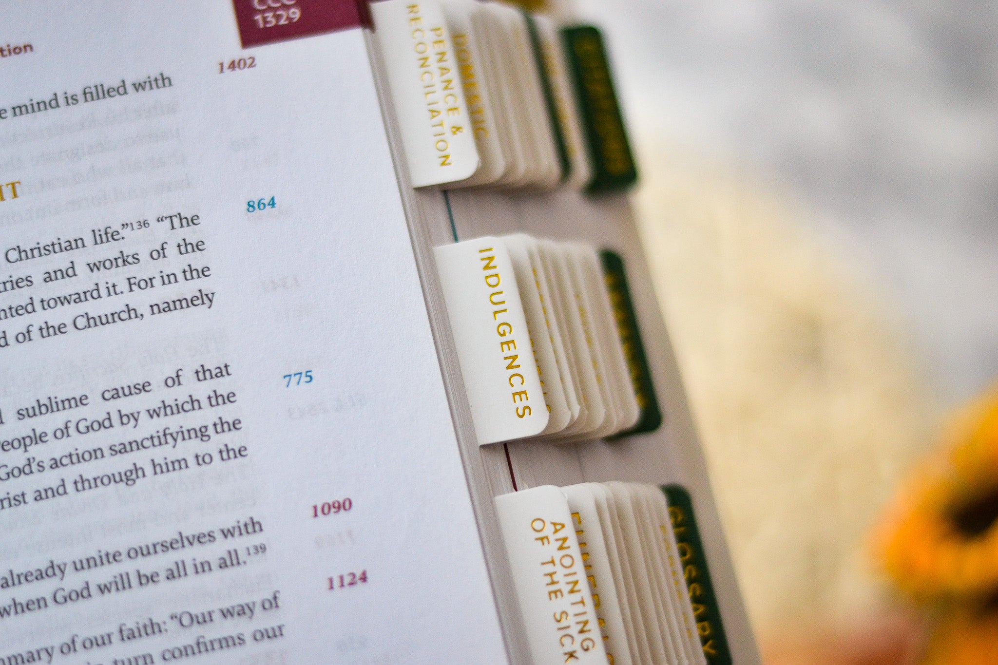 catholic catechism tabs