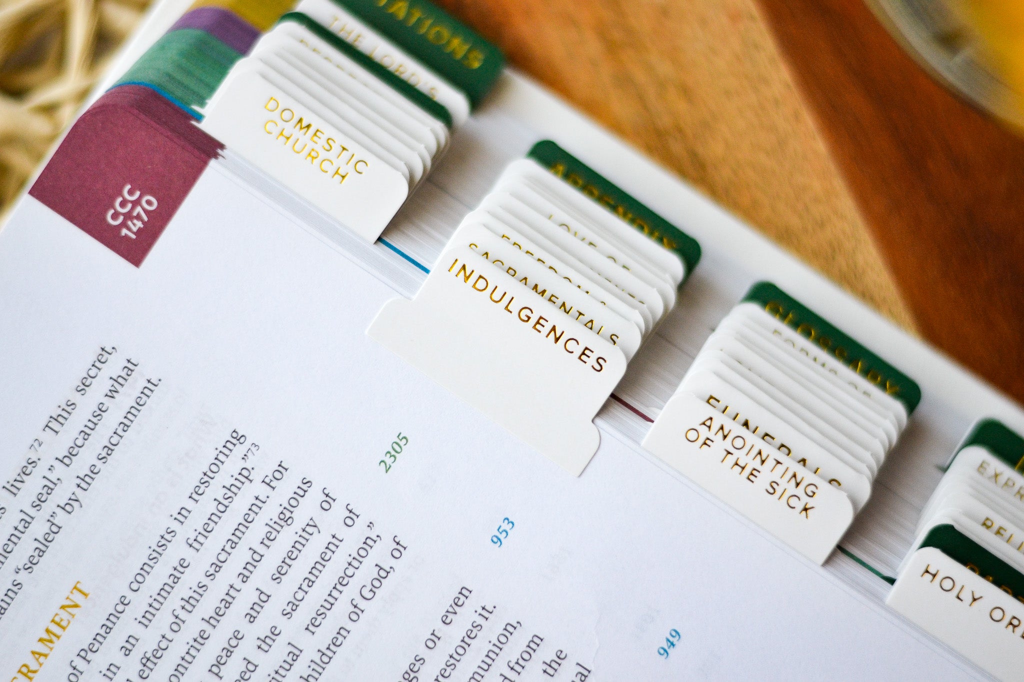 catholic catechism tabs