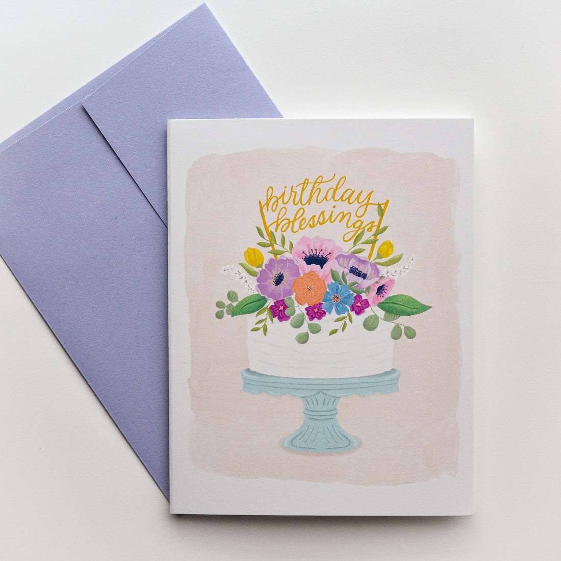 catholic birthday card with envelope