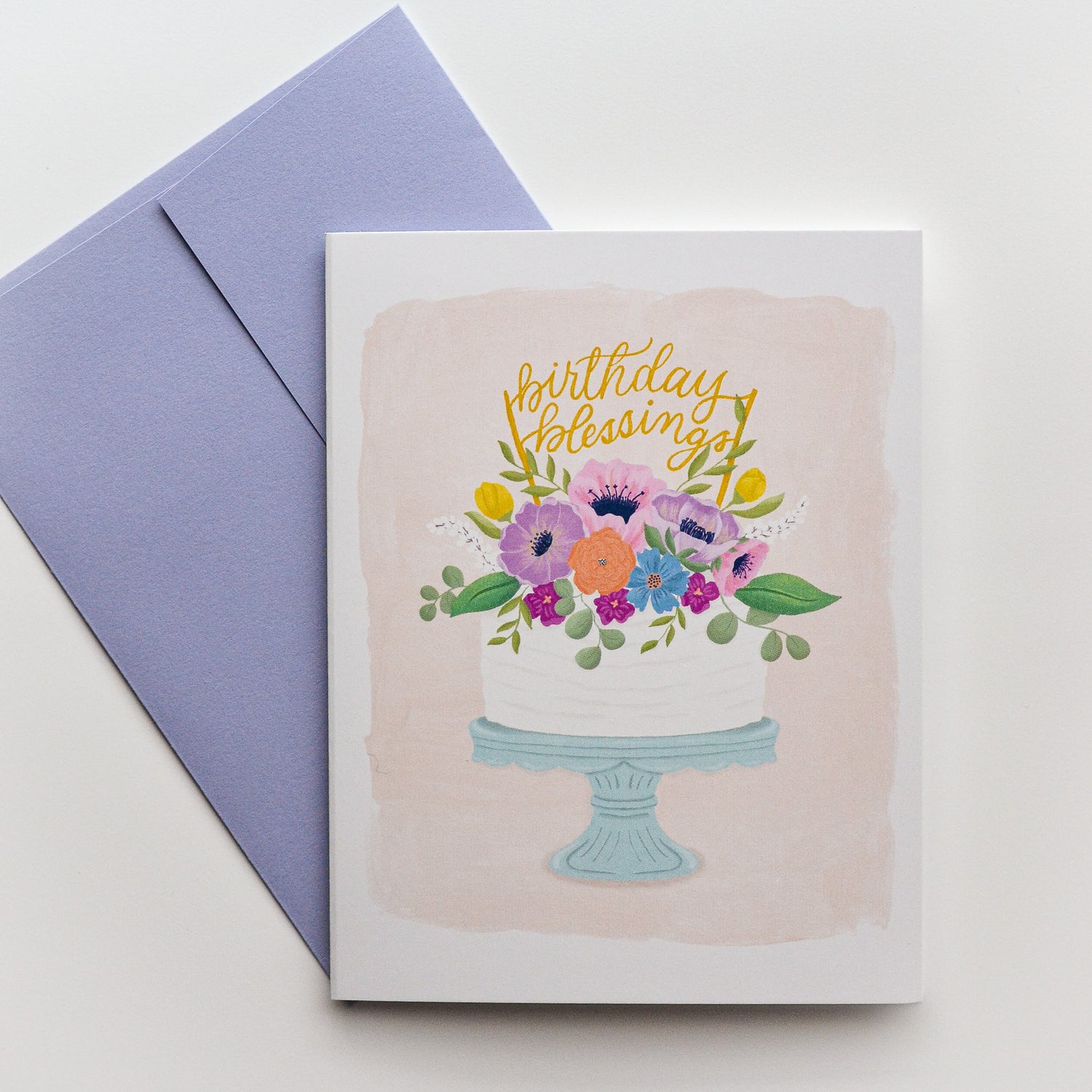 catholic birthday card with envelope