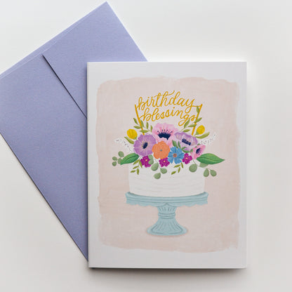 catholic birthday card with envelope