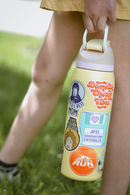 john the baptist catholic sticker live laugh locusts