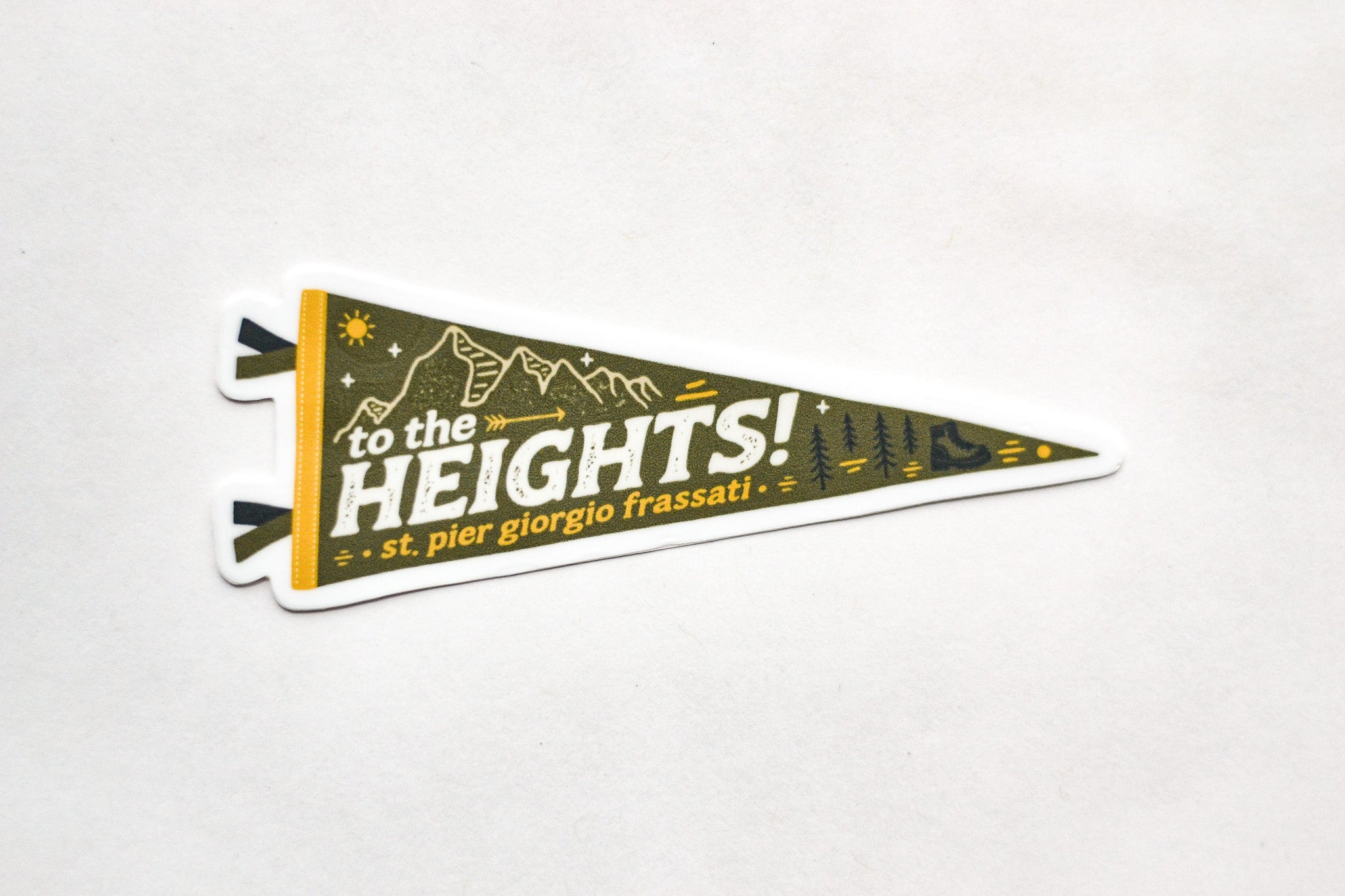 saint pier giorgio frassati catholic sticker pennant