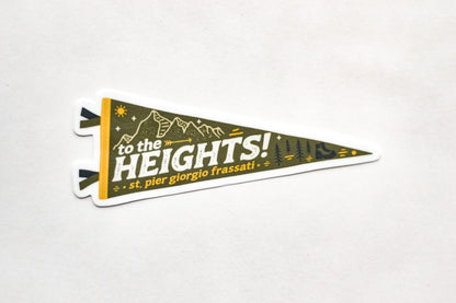 saint pier giorgio frassati catholic sticker pennant