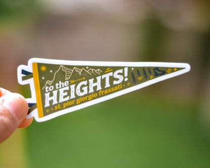 saint pier giorgio frassati catholic sticker pennant