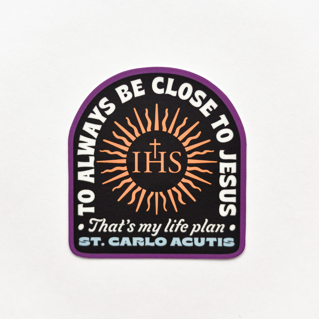 St. Carlo Acutis Life Plan Catholic Sticker