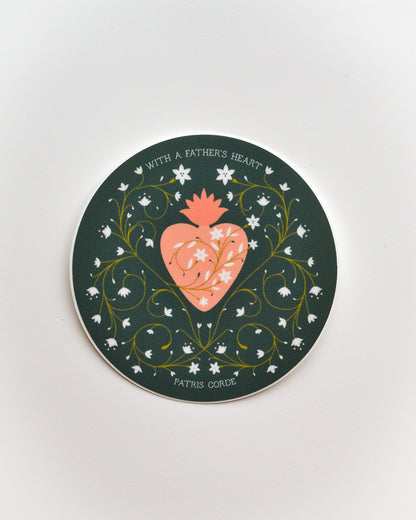 chaste heart of saint joseph catholic sticker