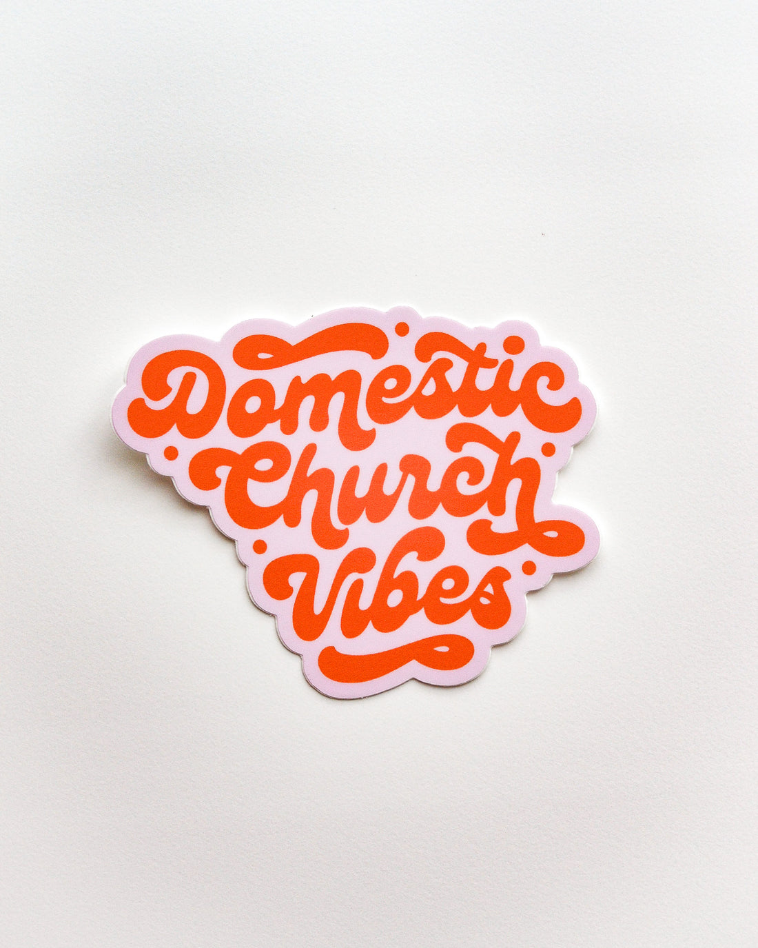 domestic church vibes catholic sticker