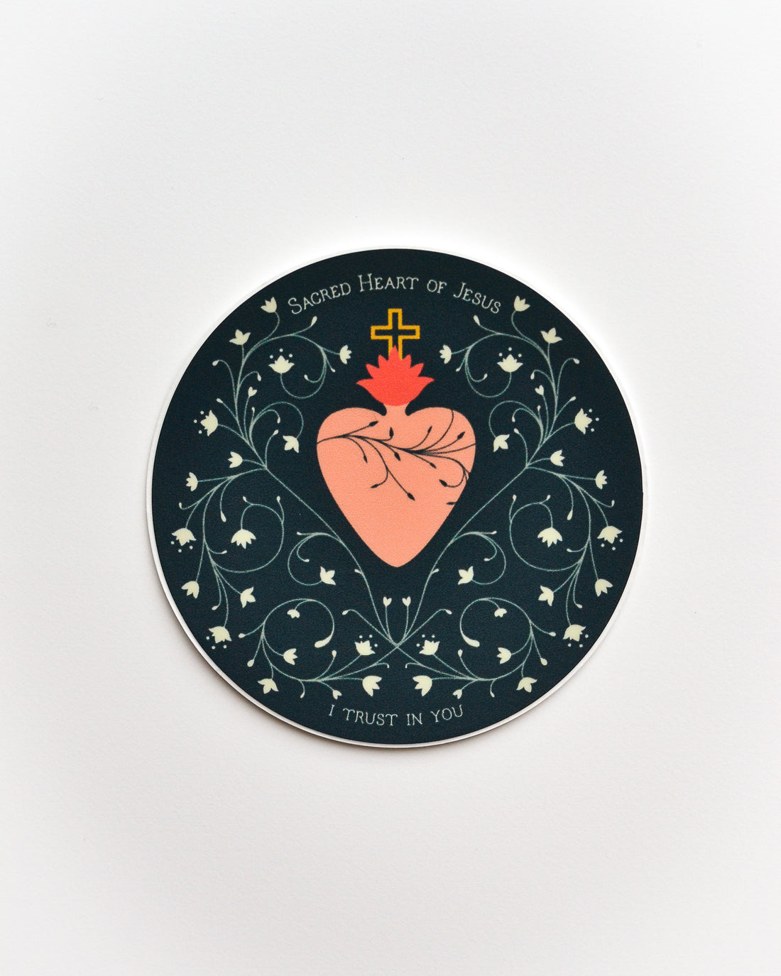 sacred heart catholic sticker