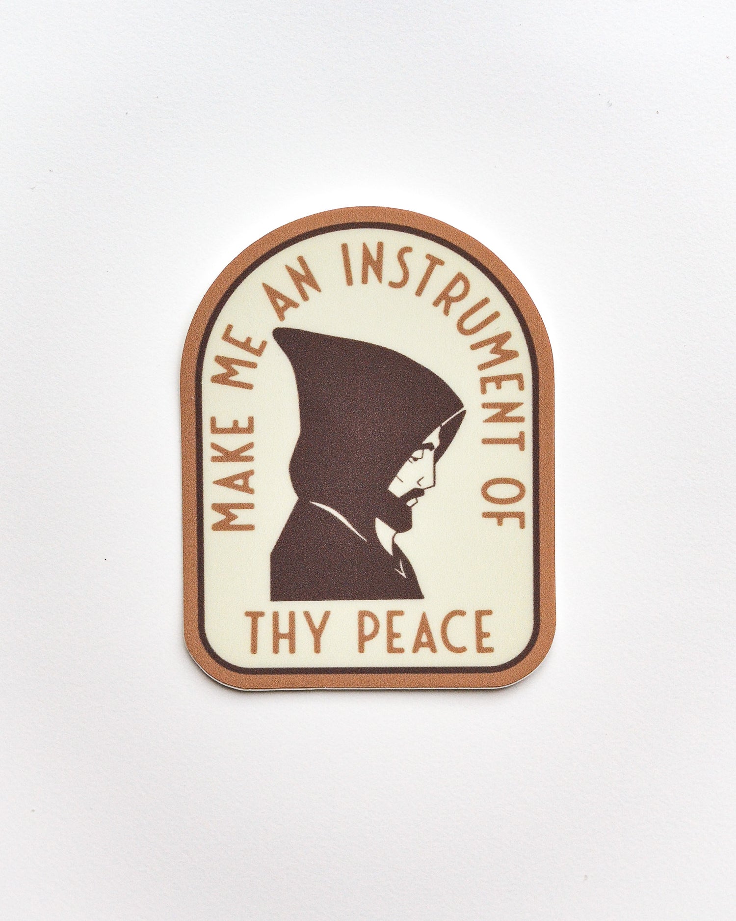 saint francis of assisi catholic sticker 
