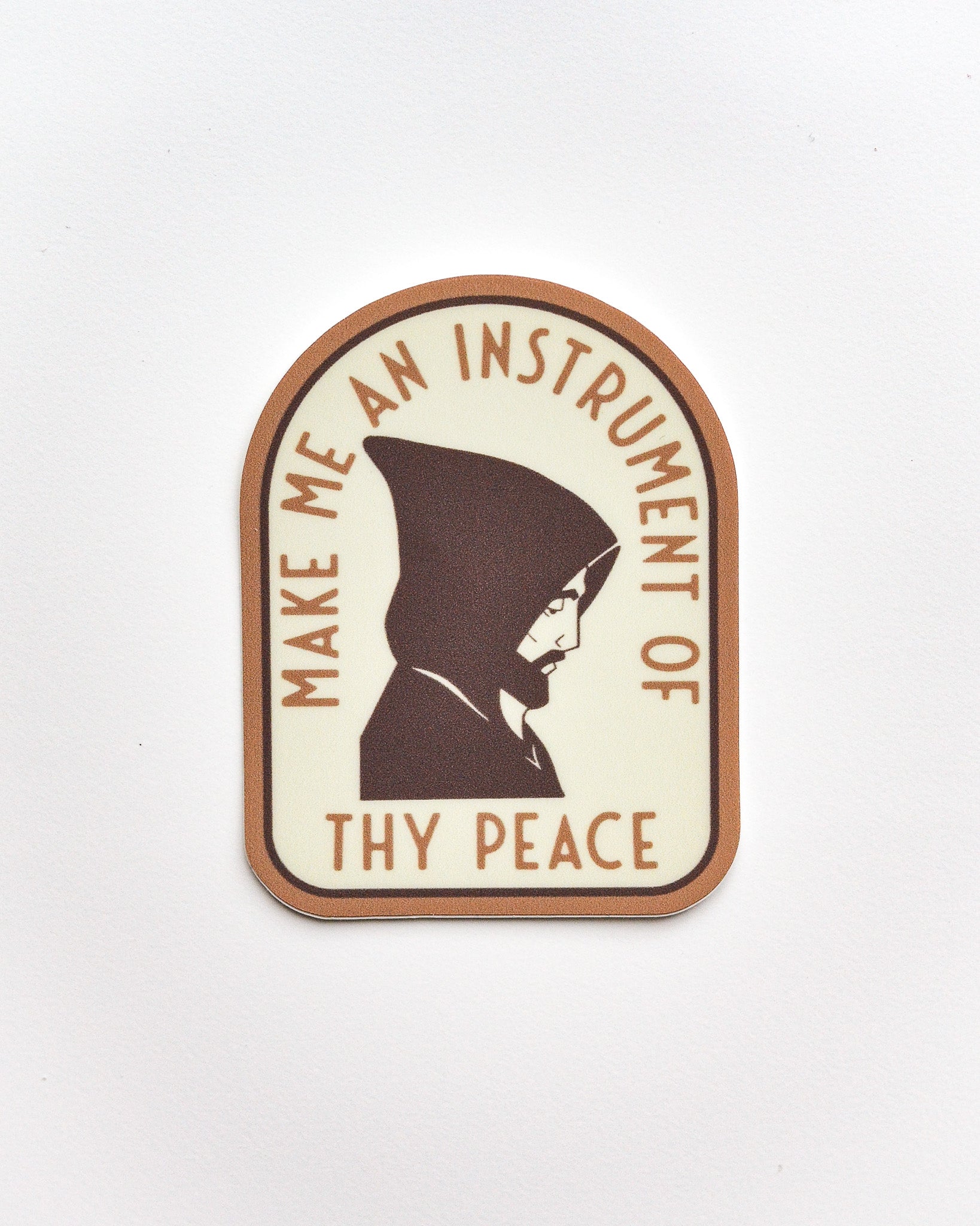 saint francis of assisi catholic sticker 
