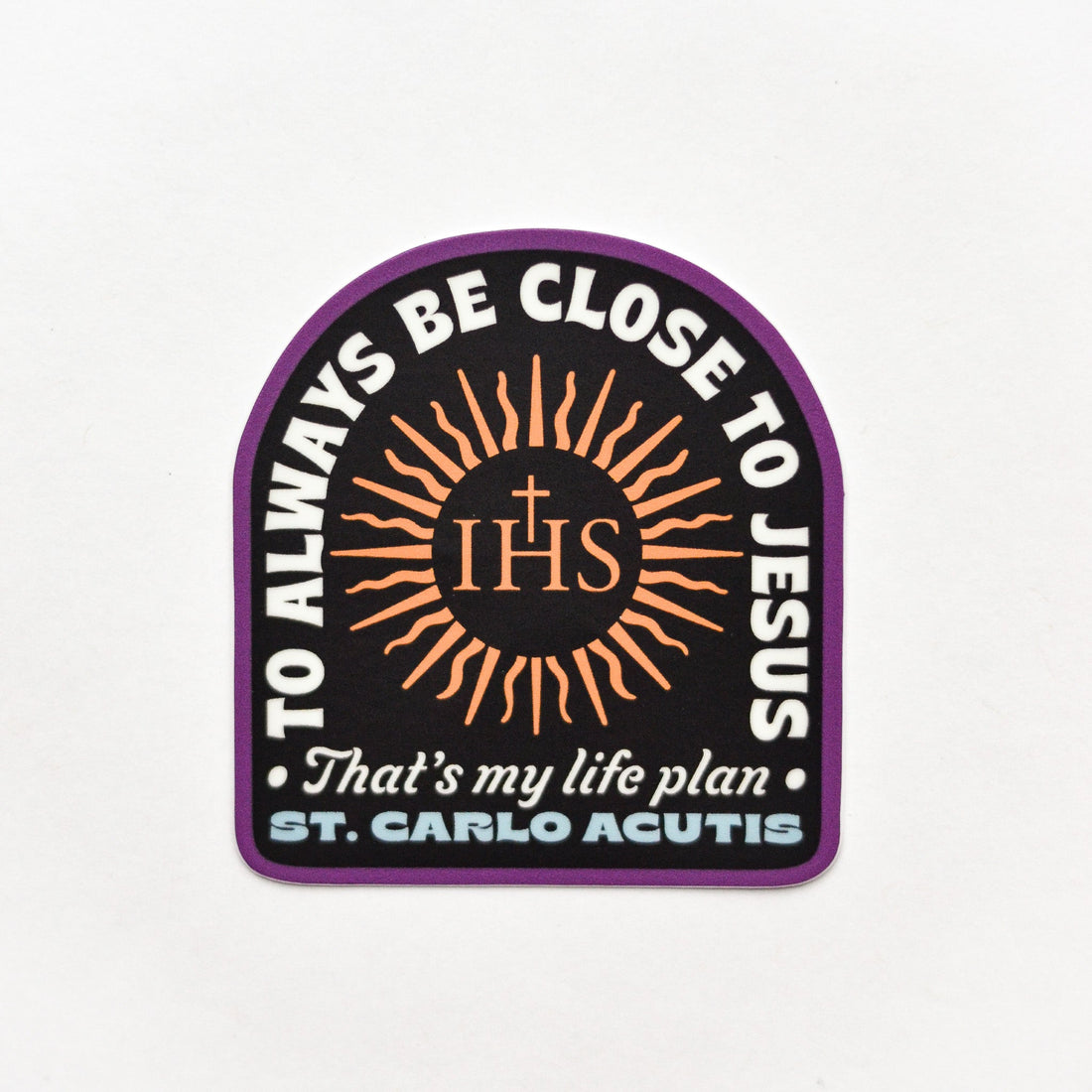St. Carlo Acutis Life Plan Catholic Sticker