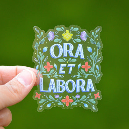 Ora Et Labora Catholic Sticker