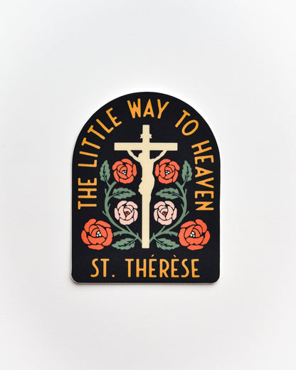 St. Thérèse Little Way to Heaven Catholic Sticker