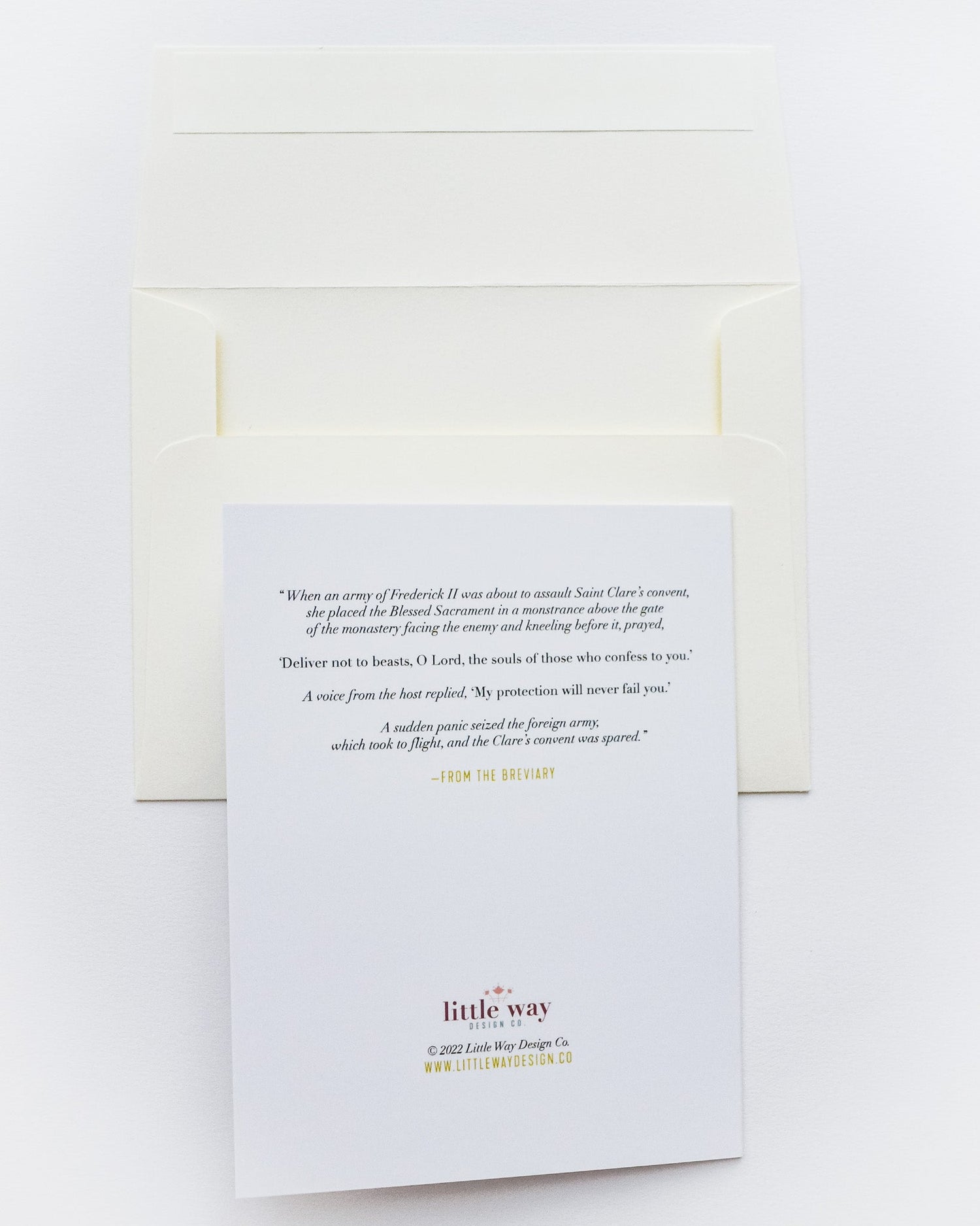 St. Clare of Assisi Monstrance Greeting Card