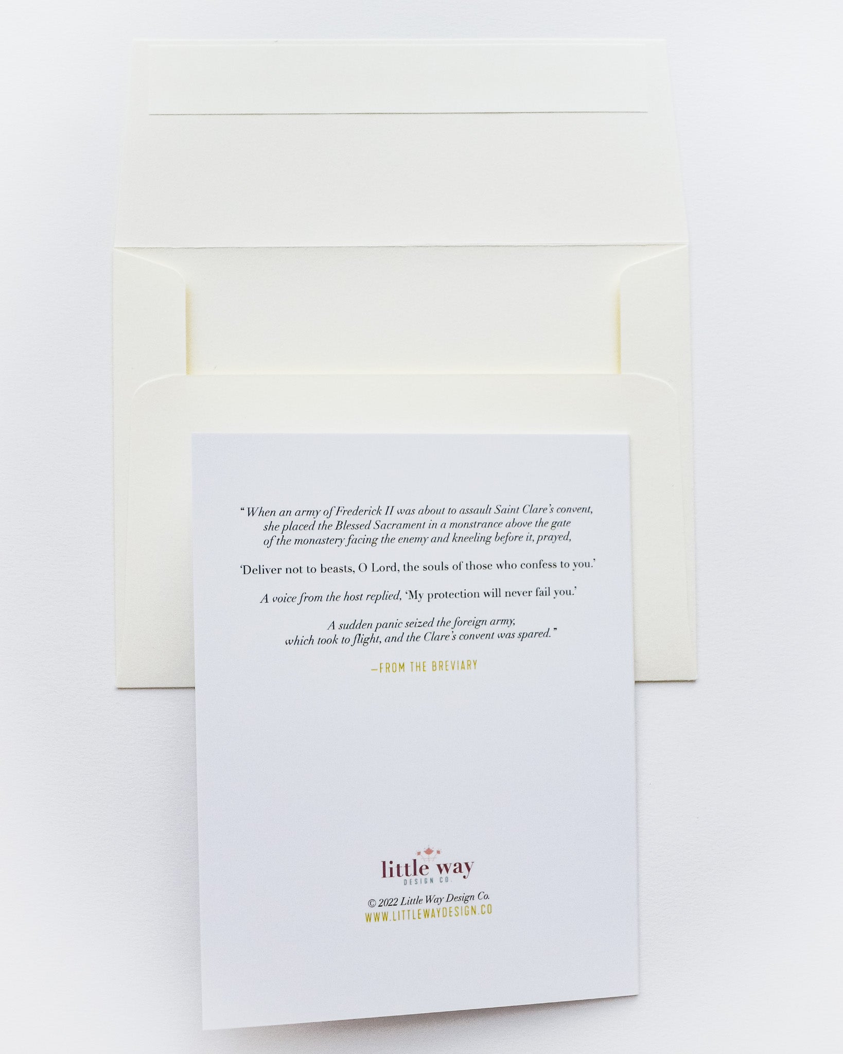 St. Clare of Assisi Monstrance Greeting Card