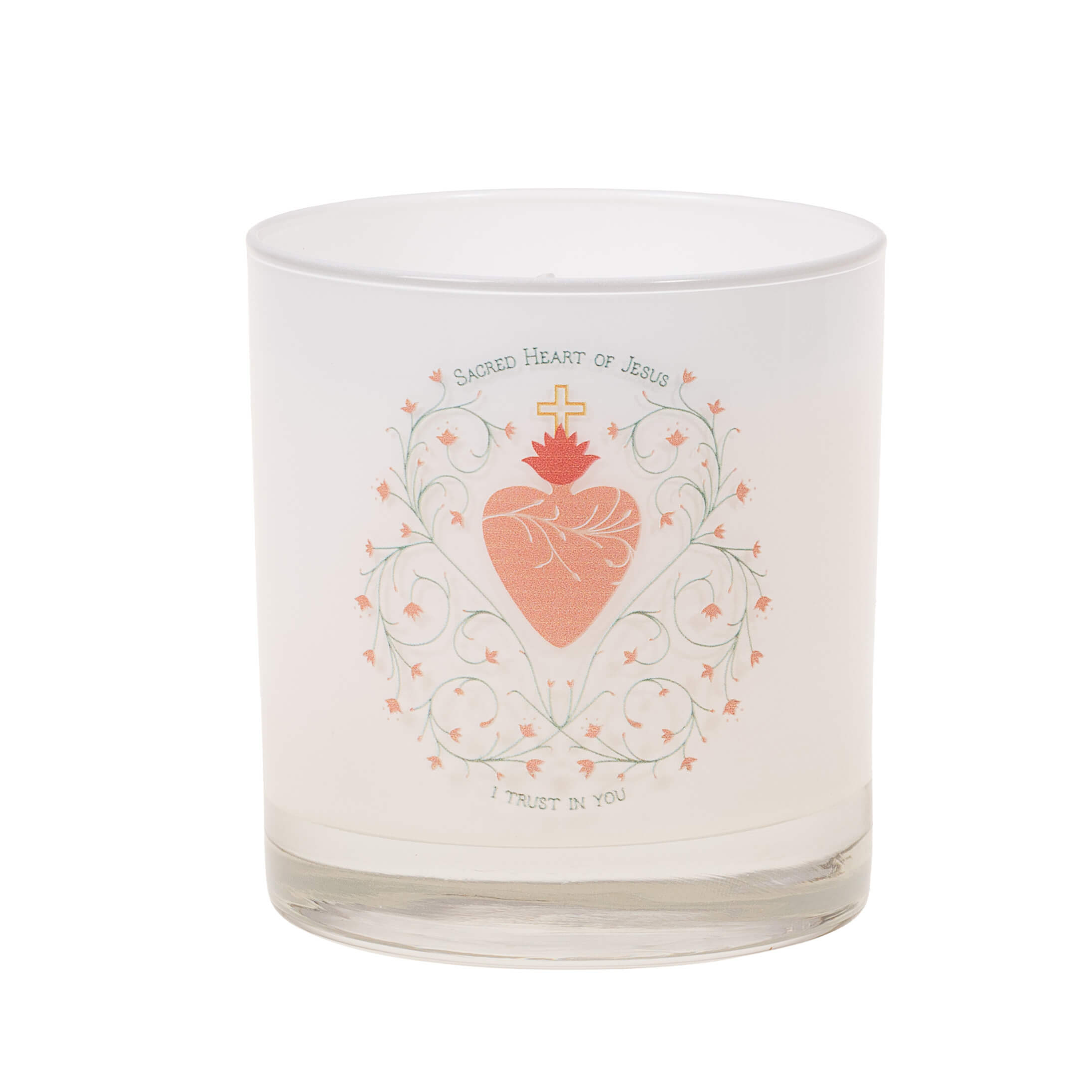 Sacred Heart of Jesus I Trust in You Candle