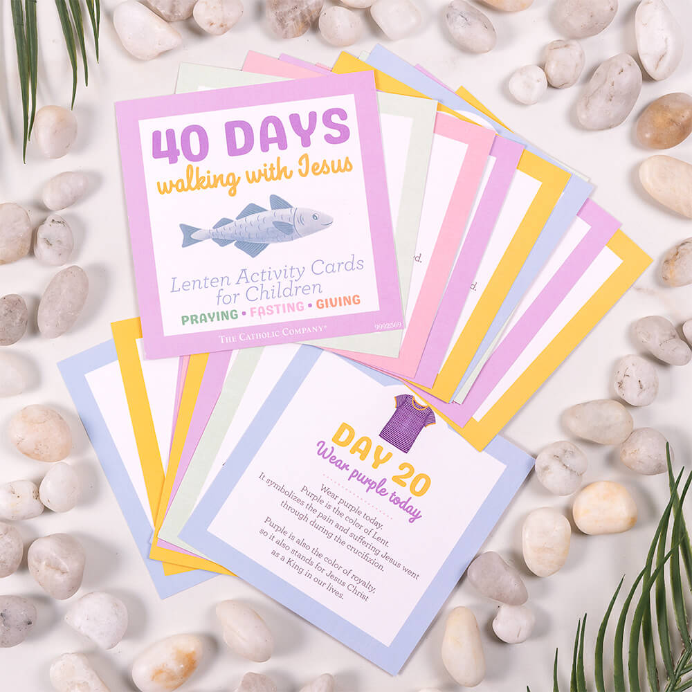 Walking with Jesus Lenten Activity Card Pack for Kids