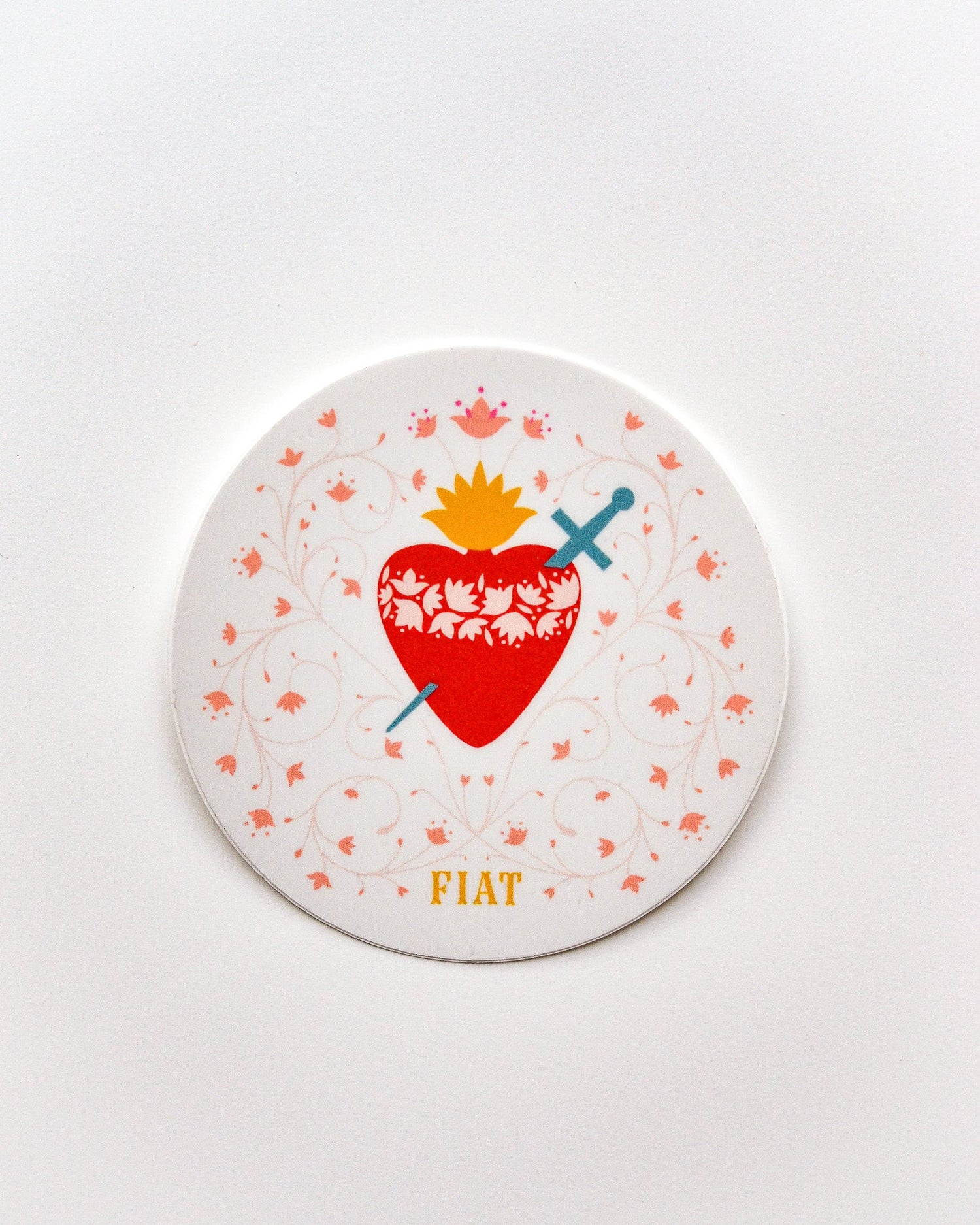 Immaculate Heart of Mary Fiat Catholic Sticker