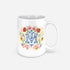 Floral Marian Cross Coffee Mug