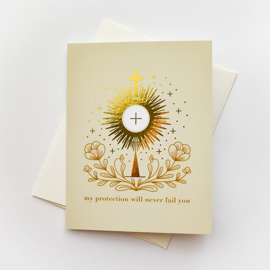 St. Clare of Assisi Monstrance Greeting Card