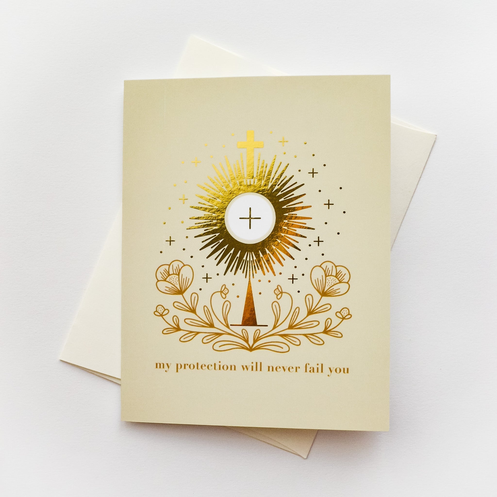 St. Clare of Assisi Monstrance Greeting Card