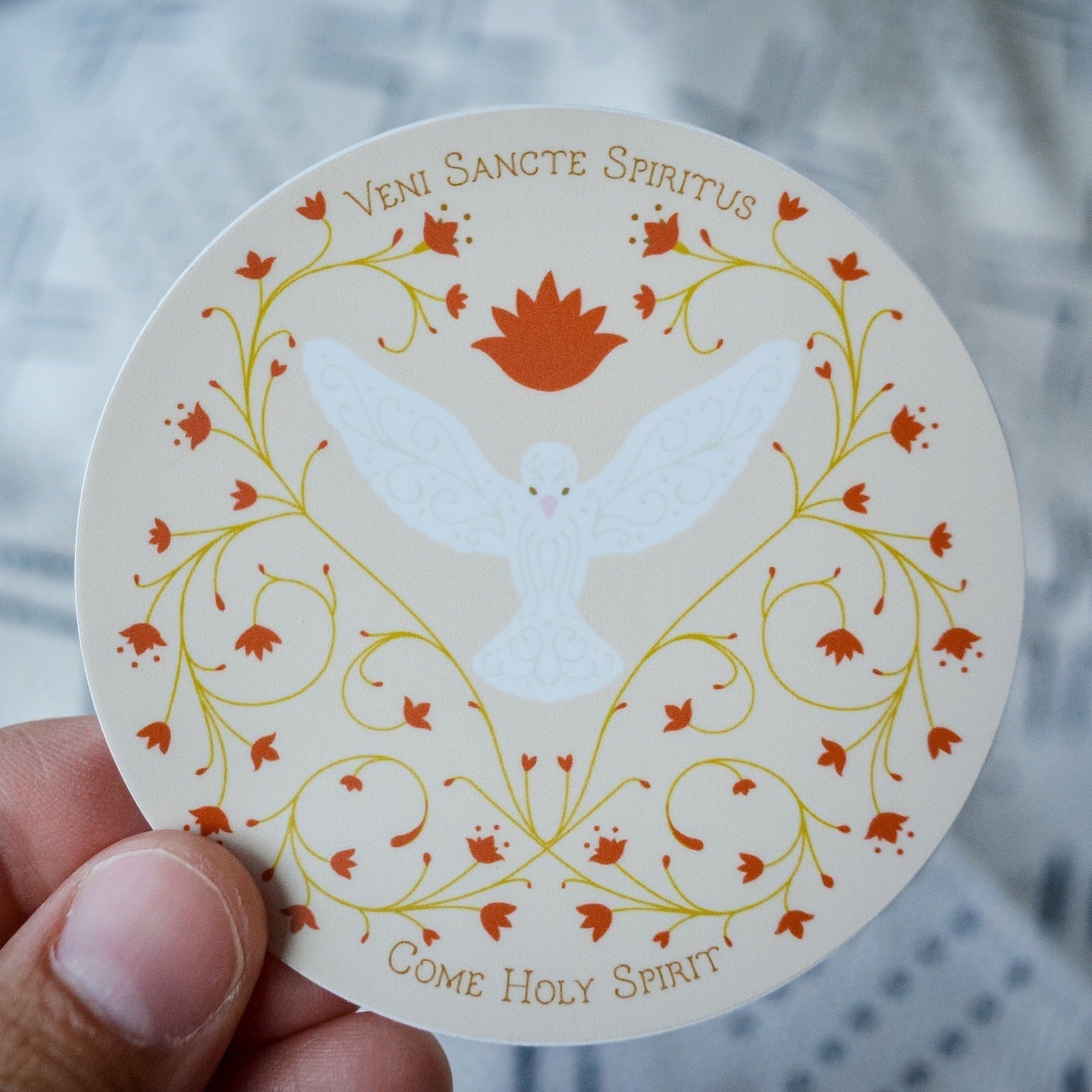 Come Holy Spirit Catholic Sticker