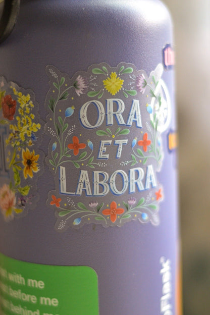 Ora Et Labora Catholic Sticker