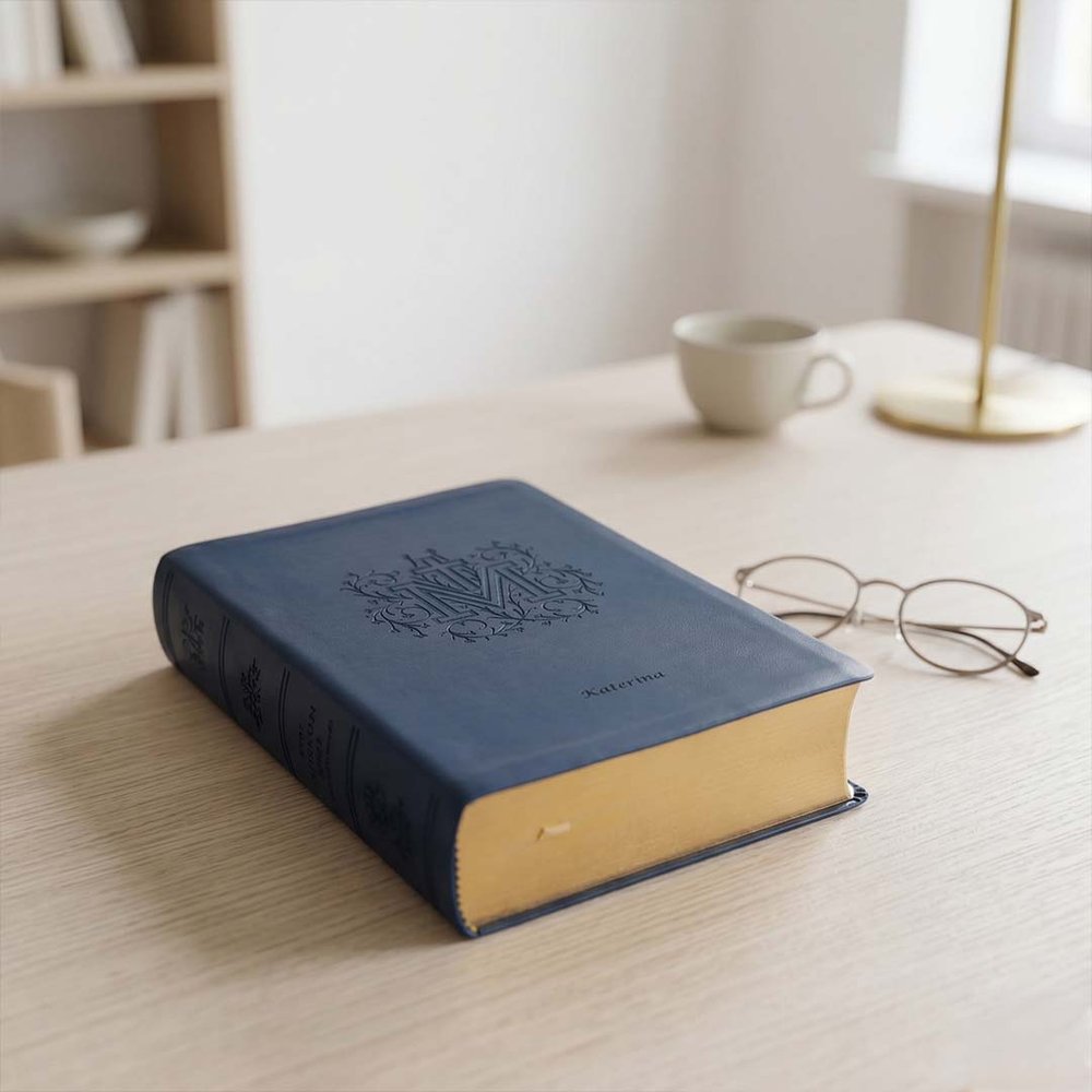 Personalized Marian Cross Bible