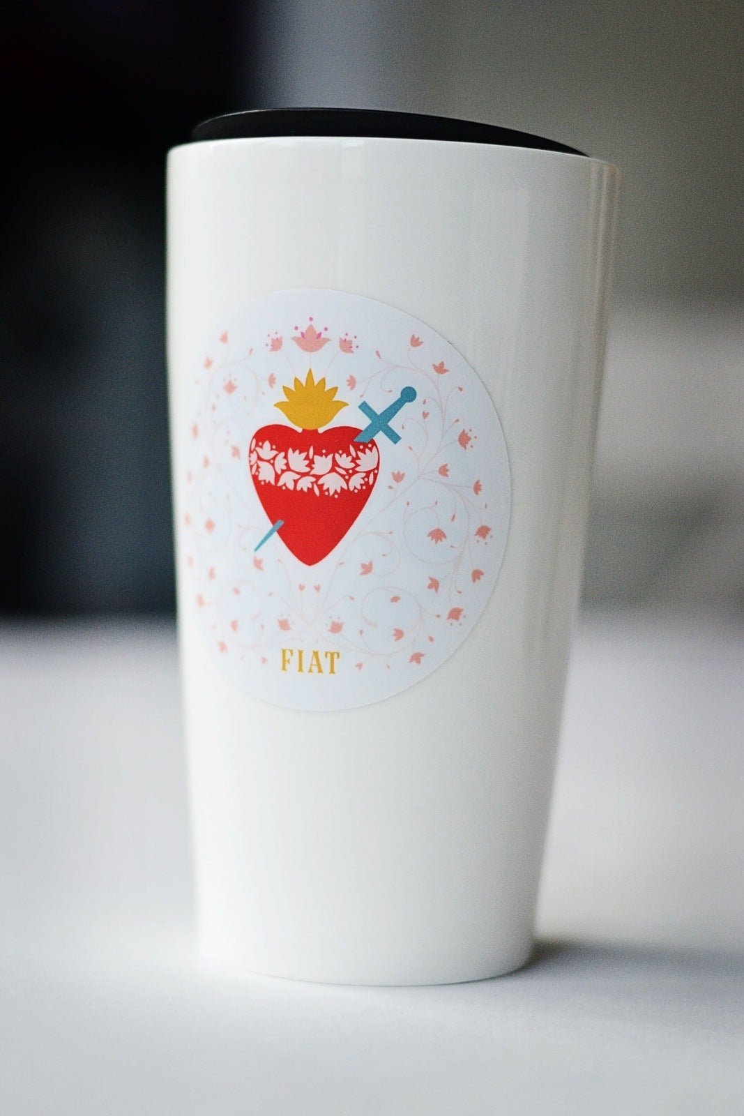 Immaculate Heart of Mary Fiat Catholic Sticker