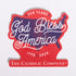 God Bless America 250th Anniversary Commemorative Sticker - 3"