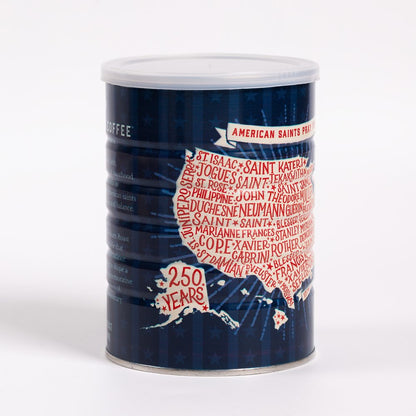American Saints Medium Roast Coffee in 250th Anniversary Commemorative Can