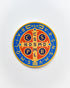 Brightly Colored St. Benedict Vinyl Sticker