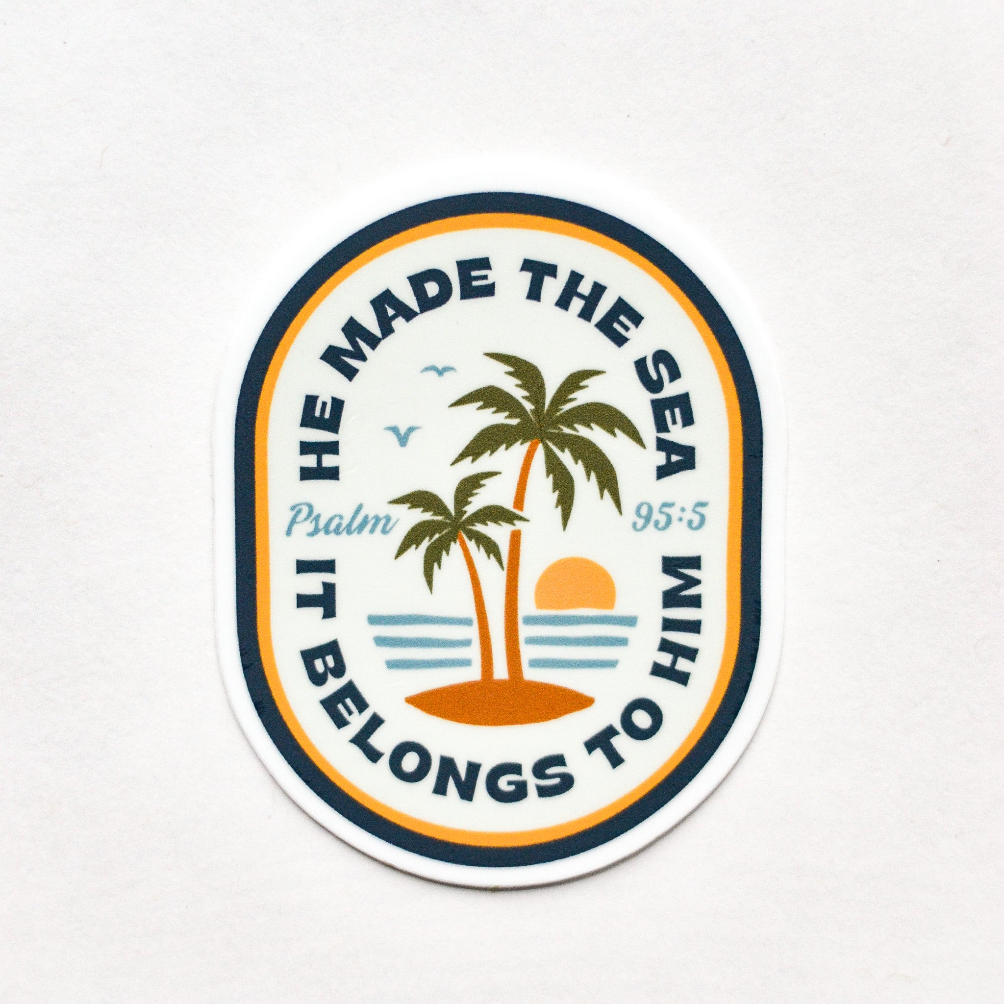 Catholic Coastal Psalm 95 Catholic Sticker