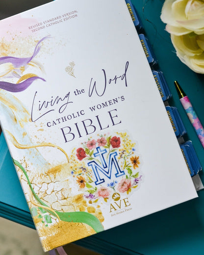 Floral Marian Cross Catholic Sticker