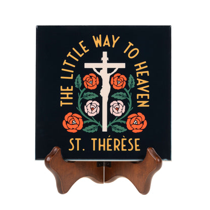 St. Therese Little Way to Heaven Ceramic Tile