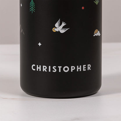 Personalized Black Confirmation Water Bottle