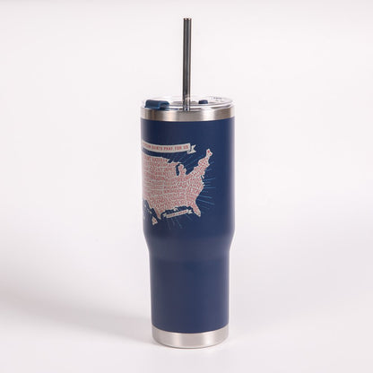 Personalized American Saints 250th Commemorative Tumbler with Straw