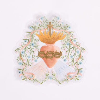 Divine Mercy Clear Vinyl Sticker